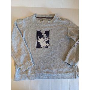 Women's Northwestern Wildcats Grey Comfort Terry mock turtleneck Pullover Sz 3X